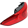 Driver Side, Inner And Outer Halogen Tail Light, With bulb(s), OE Replacement, CAPA Certified