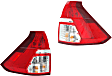 Driver and Passenger Side, Lower Halogen Tail Light, With bulb(s), OE Replacement
