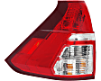 Driver and Passenger Side, Lower Halogen Tail Light, With bulb(s), OE Replacement