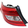 Driver and Passenger Side, Inner and Outer Tail Lights, with Bulbs, Halogen, Mounts on Body and Mounts on Luggage Lid, CAPA CERTIFIED