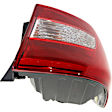 Passenger Side, Inner and Outer Halogen Tail Light, With bulb(s), OE Replacement, CAPA Certified