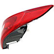 Passenger Side, Inner and Outer Halogen Tail Light, With bulb(s), OE Replacement, CAPA Certified