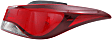 2014-2016 Hyundai Elantra - Driver and Passenger Side, Outer Tail Lights, with Bulbs, Halogen, Mounts on Body, USA Built Vehicle
