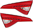 Driver and Passenger Side, Inner Tail Lights, with Bulbs, LED, Mounts on Luggage Lid