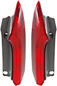 Driver and Passenger Side, Upper Halogen Tail Light, With bulb(s), OE Replacement
