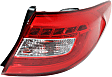 2015-2017 Hyundai Sonata - Driver and Passenger Side, Outer Tail Lights, with Bulbs, LED, Mounts on Body