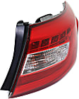 2015-2017 Hyundai Sonata - Driver and Passenger Side, Outer Tail Lights, with Bulbs, LED, Mounts on Body