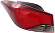 Driver Side, Inner And Outer Halogen Tail Light, With bulb(s), OE Replacement