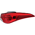 Passenger Side, Inner and Outer Halogen/LED Combo Tail Light, With bulb(s), OE Replacement