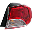 Passenger Side, Inner and Outer Halogen/LED Combo Tail Light, With bulb(s), OE Replacement