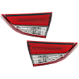 Driver and Passenger Side, Inner Tail Lights, with Bulbs, LED, Mounts on Luggage Lid, USA Built Vehicle