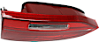 Passenger Side, Inner and Outer Halogen/LED Combo Tail Light, With bulb(s), OE Replacement
