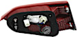 Passenger Side, Inner and Outer Halogen/LED Combo Tail Light, With bulb(s), OE Replacement