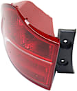 Passenger Side, Inner and Outer Halogen/LED Combo Tail Light, With bulb(s), OE Replacement