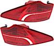 Driver and Passenger Side, Outer Tail Lights, with Bulbs, LED, Mounts on Body