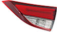 Passenger Side, Inner and Outer LED Tail Light, With bulb(s), OE Replacement