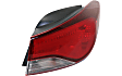 Driver and Passenger Side, Outer Halogen Tail Light, With bulb(s), OE Replacement