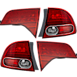 Driver and Passenger Side, Inner and Outer Tail Lights, without Bulb, Halogen