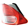 Driver and Passenger Side, Inner and Outer Tail Lights, without Bulb, Halogen