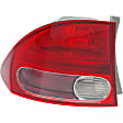 Driver and Passenger Side, Inner and Outer Tail Lights, without Bulb, Halogen