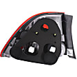 2009-2011 Honda Civic - Passenger Side, Inner and Outer Halogen Tail Light, Without bulb(s), OE Replacement, Sedan
