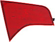 Driver and Passenger Side, Inner Tail Lights, without Bulb, Halogen, Sedan, Mounted on Luggage Lid