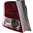 Driver Side, Inner And Outer Halogen Tail Light, Without bulb(s), OE Replacement, Sedan