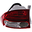 Driver Side, Inner And Outer Halogen Tail Light, Without bulb(s), OE Replacement, Sedan