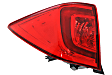 Driver and Passenger Side, Inner and Outer Tail Lights, with Bulbs, Halogen, Mounts on Liftgate