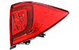 Driver and Passenger Side, Inner and Outer Tail Lights, with Bulbs, Halogen, Mounts on Liftgate