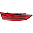 Driver and Passenger Side, Inner and Outer Tail Lights, with Bulbs, Halogen, Mounts on Liftgate, CAPA CERTIFIED