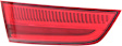 Driver and Passenger Side, Inner Tail Lights, with Bulbs, Halogen, Mounts on Liftgate, CAPA CERTIFIED