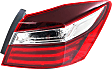 2017 Honda Accord - Passenger Side, Inner and Outer Halogen/LED Combo Tail Light, With bulb(s), 4-Door, Mounts On Trunk Lid, OE Replacement, Sedan