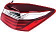 2017 Honda Accord - Passenger Side, Inner and Outer Halogen/LED Combo Tail Light, With bulb(s), 4-Door, Mounts On Trunk Lid, OE Replacement, Sedan