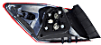 2017 Honda Accord - Passenger Side, Inner and Outer Halogen/LED Combo Tail Light, With bulb(s), 4-Door, Mounts On Trunk Lid, OE Replacement, Sedan