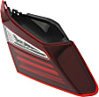 Driver and Passenger Side, Inner and Outer Tail Lights, with Bulbs, Halogen/LED Combo, Sedan
