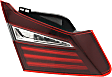 Driver and Passenger Side, Inner Tail Lights, with Bulbs, Halogen, Sedan, Mounts on Trunk Lid