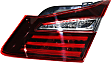 Driver and Passenger Side, Inner Tail Lights, with Bulbs, Halogen, Sedan, Mounts on Trunk Lid