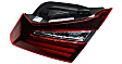 Driver and Passenger Side, Inner Tail Lights, with Bulbs, Halogen, Sedan, Mounts on Trunk Lid