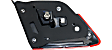 Driver and Passenger Side, Inner Tail Lights, with Bulbs, Halogen, Sedan, Mounts on Trunk Lid