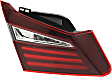 Driver Side, Inner and Outer Tail Lights, with Bulb, Inner - Halogen, Outer - LED, 4-Door, Sedan, Mounts On Trunk Lid
