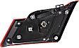 Driver Side, Inner and Outer Tail Lights, with Bulb, Inner - Halogen, Outer - LED, 4-Door, Sedan, Mounts On Trunk Lid