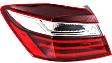 Driver Side, Inner and Outer Tail Lights, with Bulb, Inner - Halogen, Outer - LED, 4-Door, Sedan, Mounts On Trunk Lid