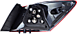 Driver Side, Inner and Outer Tail Lights, with Bulb, Inner - Halogen, Outer - LED, 4-Door, Sedan, Mounts On Trunk Lid