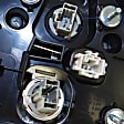 Driver Side, Inner and Outer Tail Lights, with Bulb, Inner - Halogen, Outer - LED, 4-Door, Sedan, Mounts On Trunk Lid