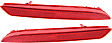 Rear, Driver and Passenger Side Bumper Reflector