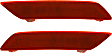 Rear, Driver and Passenger Side Bumper Reflector