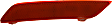 Rear, Driver and Passenger Side Bumper Reflector, CAPA Certified