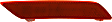 Rear, Driver and Passenger Side Bumper Reflector, CAPA Certified