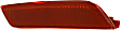 Rear, Driver and Passenger Side Bumper Reflector, CAPA Certified